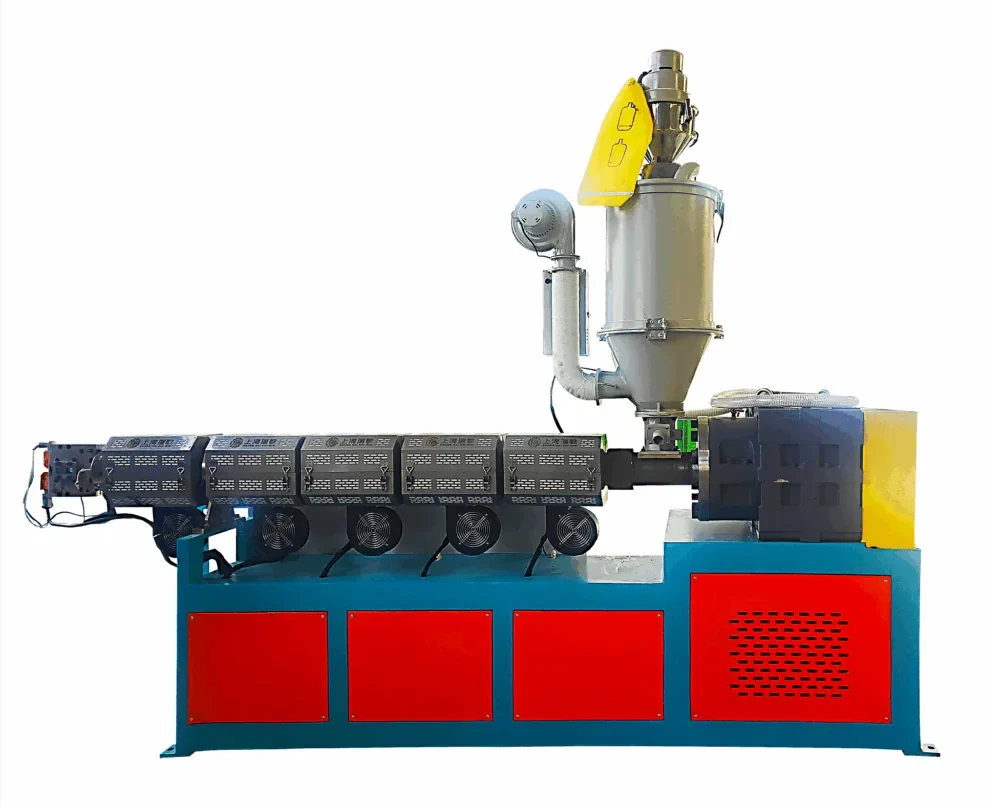 Polyester Fiber Bundled Geogrid Strip Extruder